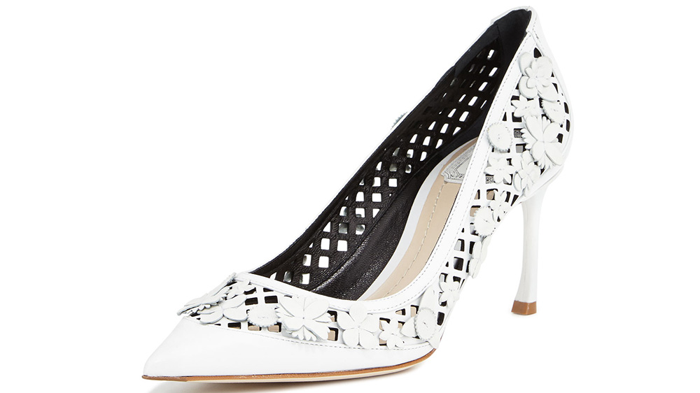 Dior  Floral Lattice-Cut 80mm Pump