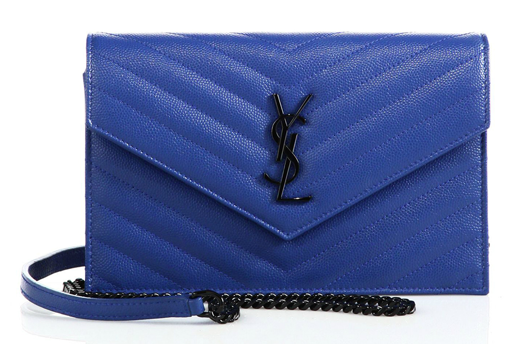 Saint-Laurent-Monogram-Quilted-Chain-Wallet