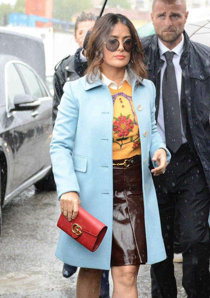 Salma-Hayek-Gucci-Chateau-Marmont-Clutch