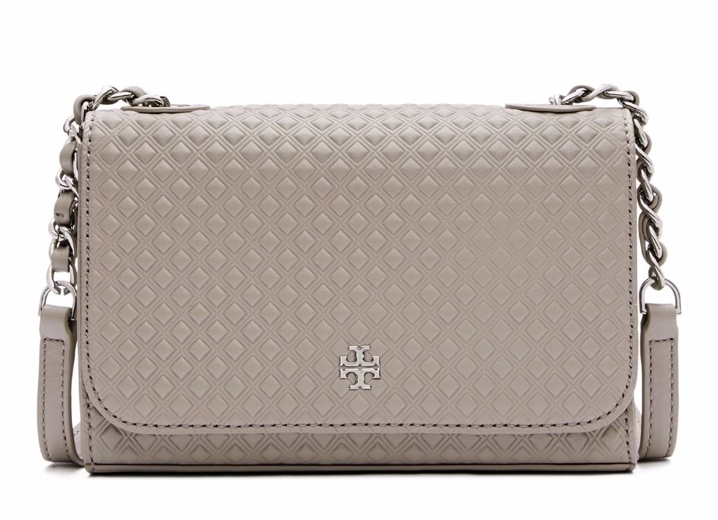 Tory Burch Marion Embossed Shrunken Shoulder Bag