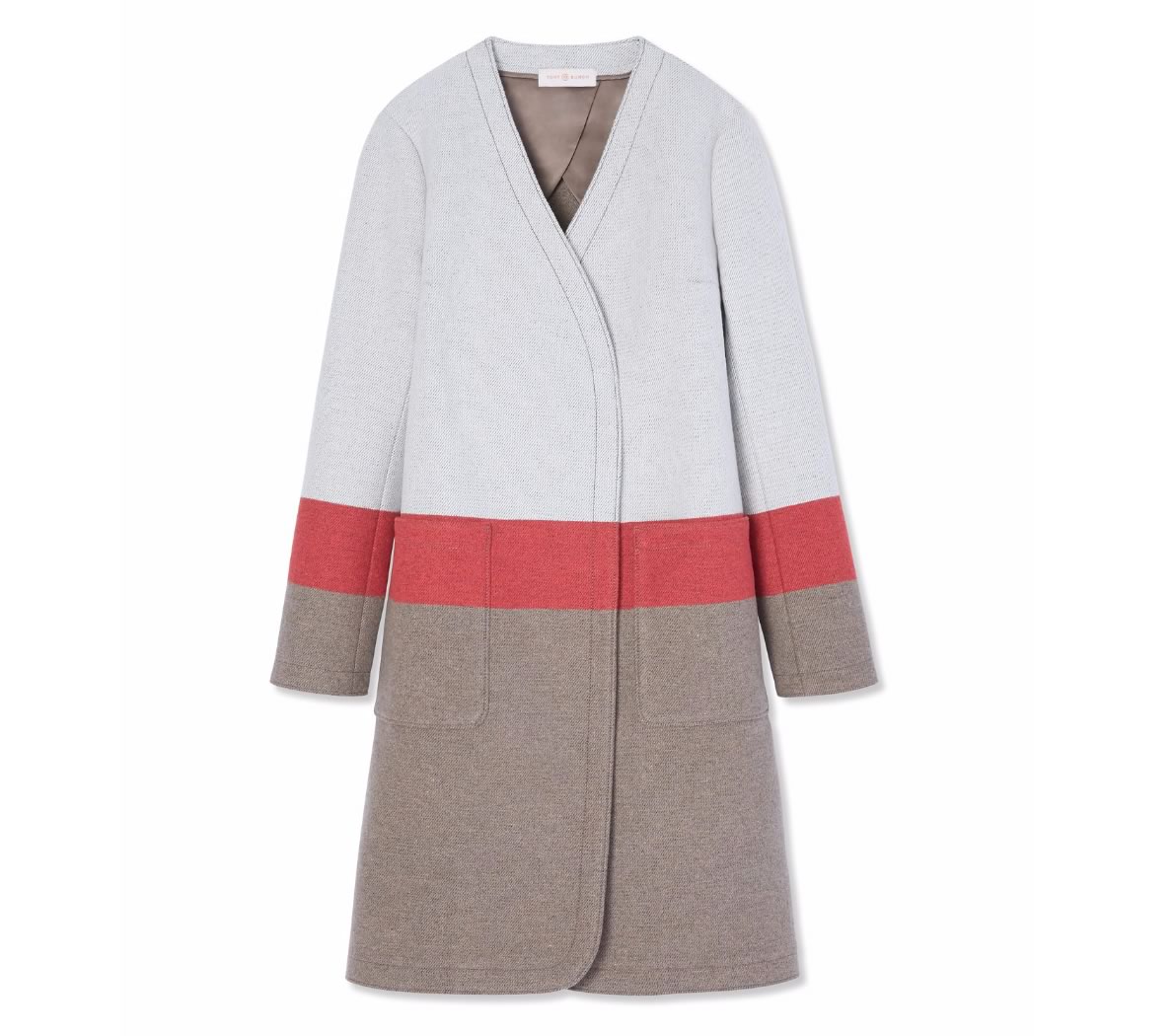 Tory Burch Stripe Blanket Coat