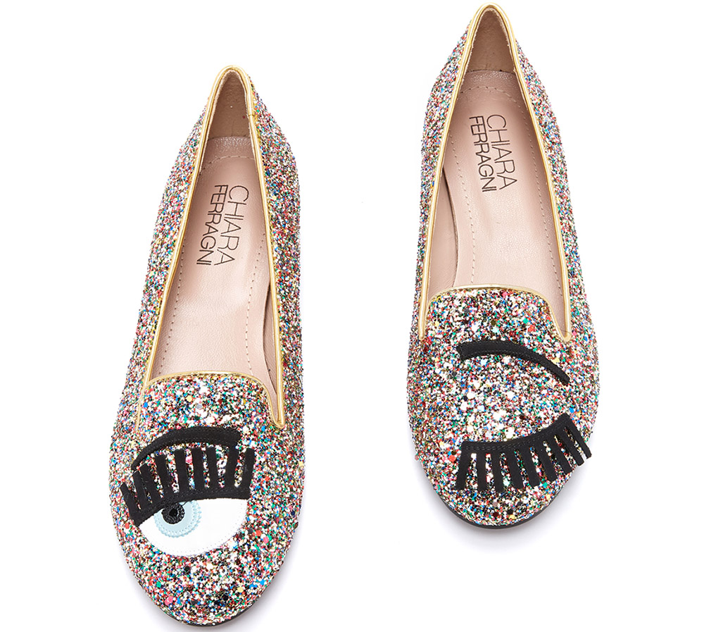 Chiara Ferragni Flirting Eyes Smoking Slippers