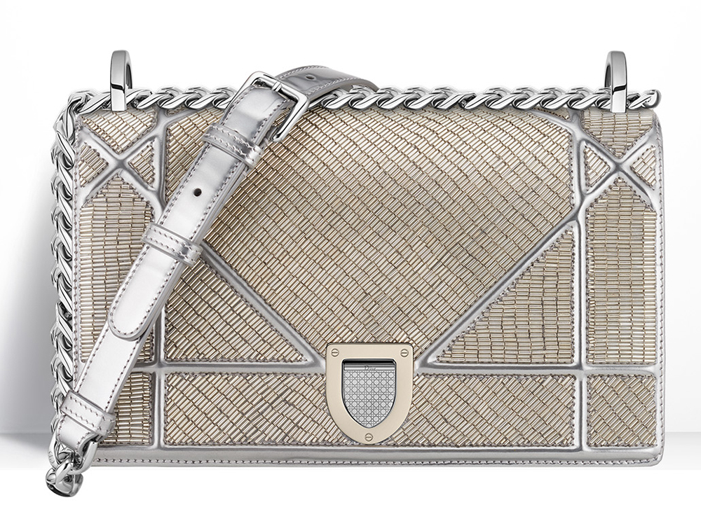 Christian-Dior-Diorama-Beaded-Metallic-Bag