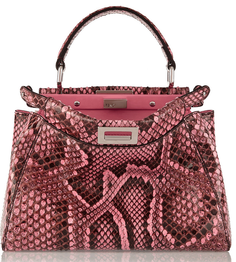 Fendi-Peekaboo-Mini-Python-Bag