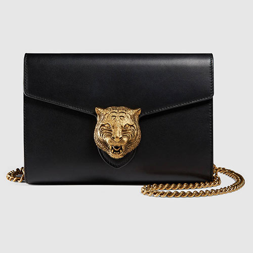 Gucci Animalier Leather Chain Mini Bag