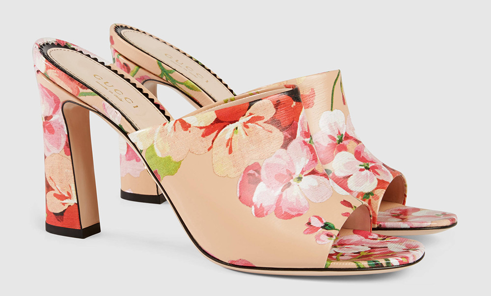 Gucci Blooms Print Sandal