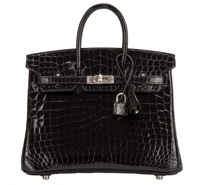 Hermes-Black-Niloticus-Crocodile-Birkin-25cm-Palladium-Hardware