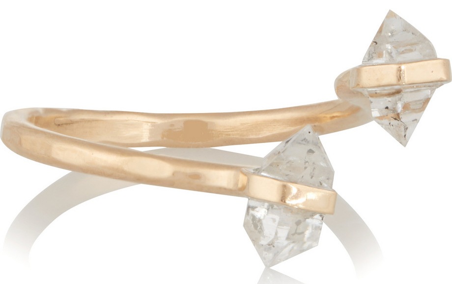 Melissa-Joy-Manning-14k-Gold-Herkimer-Diamond-Ring