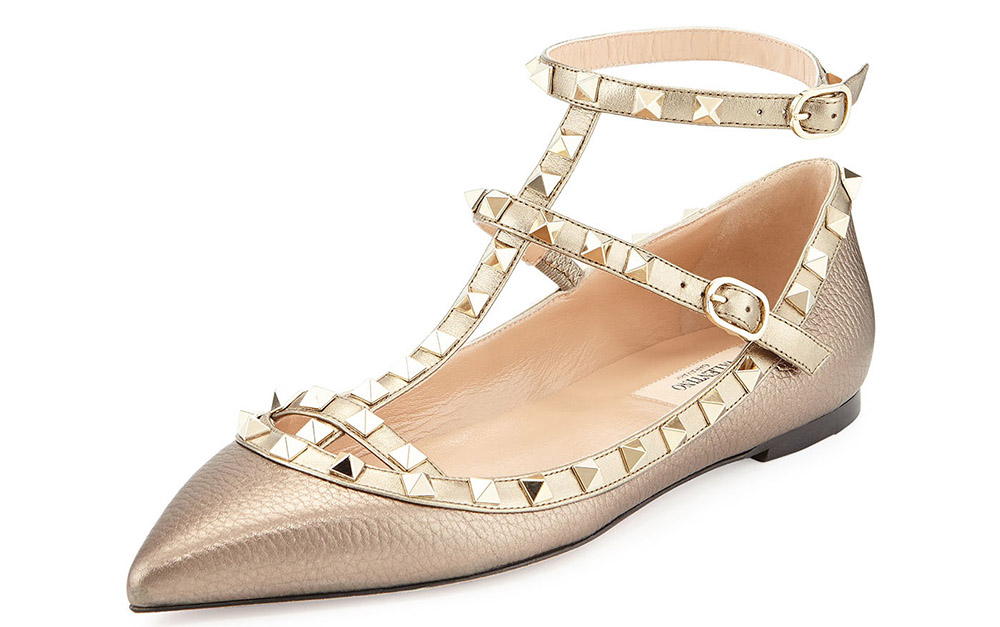 Valentino Rockstud Caged Ballerina Flat