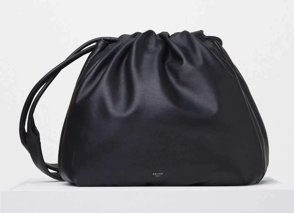 Celine-Bucket-Pillow-Shoulder-Bag-Black-2800