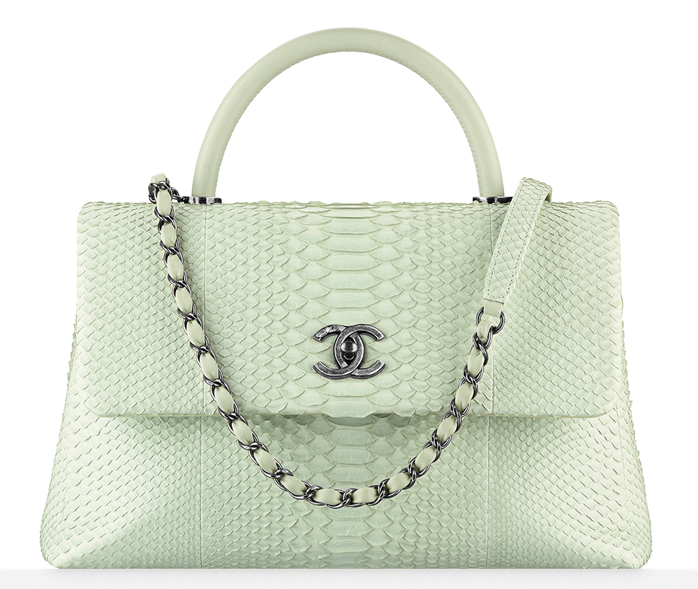 Chanel-Python-Top-Handle-Flap-Bag