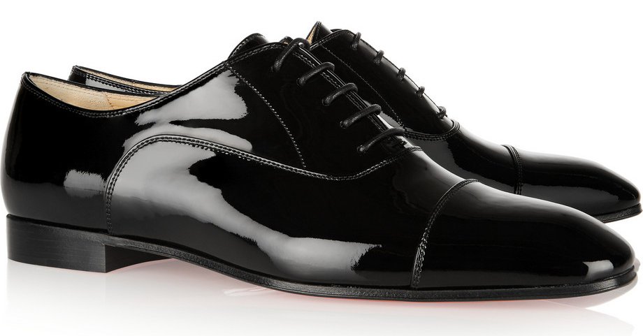 Christian Louboutin Masterpump Patent-Leather Brogues