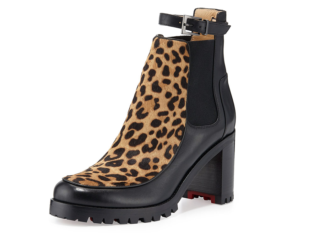 Christian Louboutin Yetata Calf-Hair Chelsea Boot