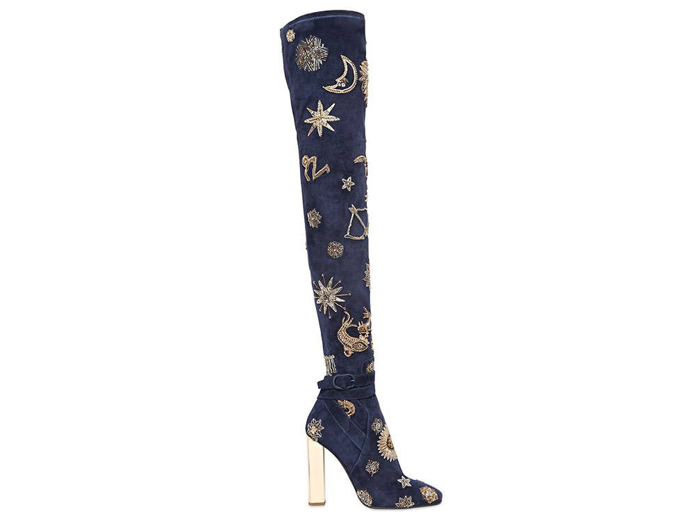 Emilio Pucci  Zodiac Suede Over the Knee Boots