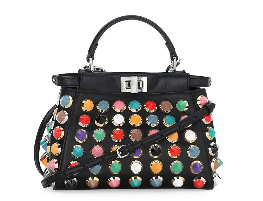 Fendi-Studded-Mini-Peekaboo-Bag