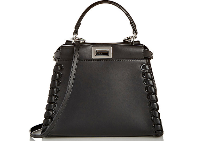 Fendi-Whipstitch-Mini-Peekaboo-Bag-Black