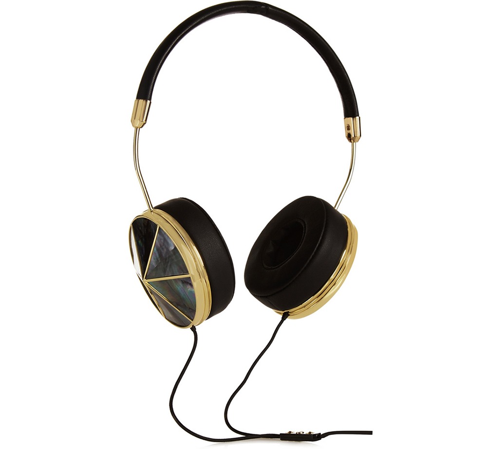 Frends Taylor Leather and Mother-of-Pearl Headphones