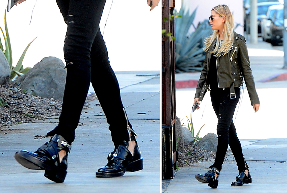 Hailey-Baldwin-Balenciaga-Ceinture-Ankle-Boots