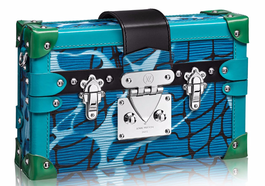 A Closer Look at the Louis Vuitton Aqua Epi Print from Cruise 2016 1 Louis Vuitton Aqua Print Petit Malle