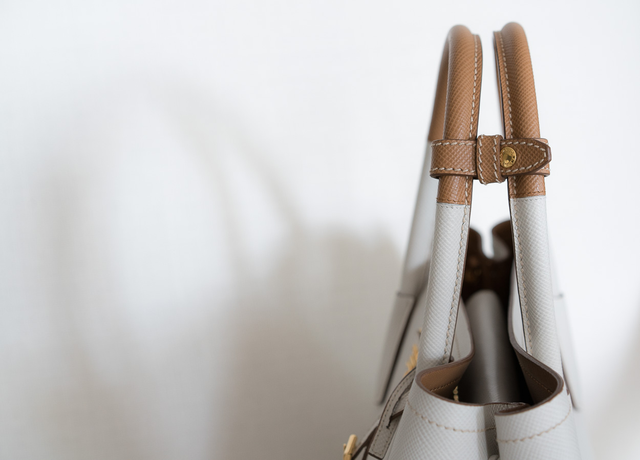 A Close Look at the Prada Bicolor Double Bag 5 Prada Bicolor Double Bag (5)