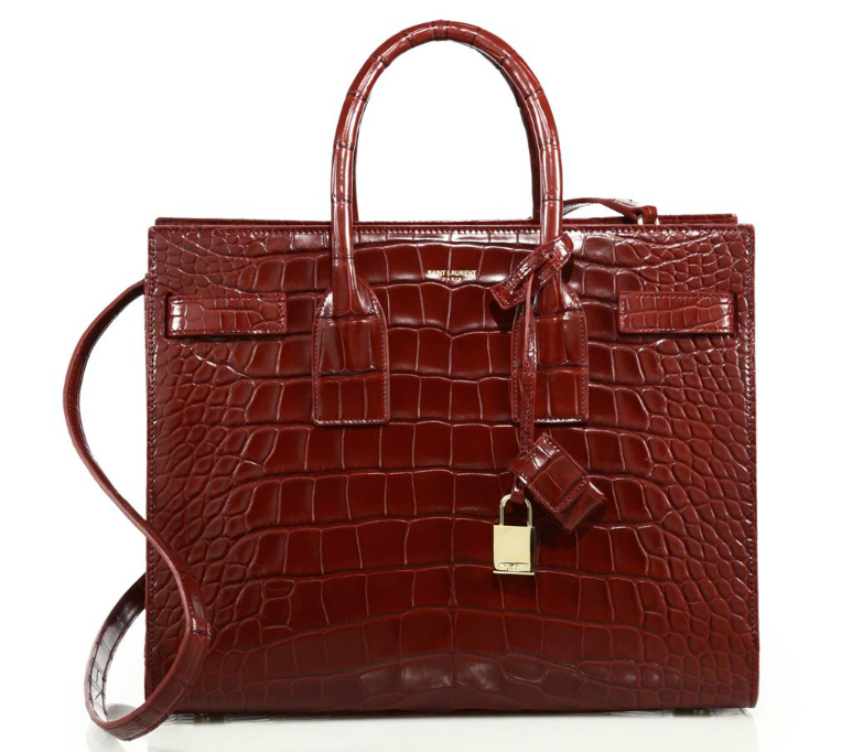 Saint-Laurent-Sac-de-Jour-Small-Alligator-Tote