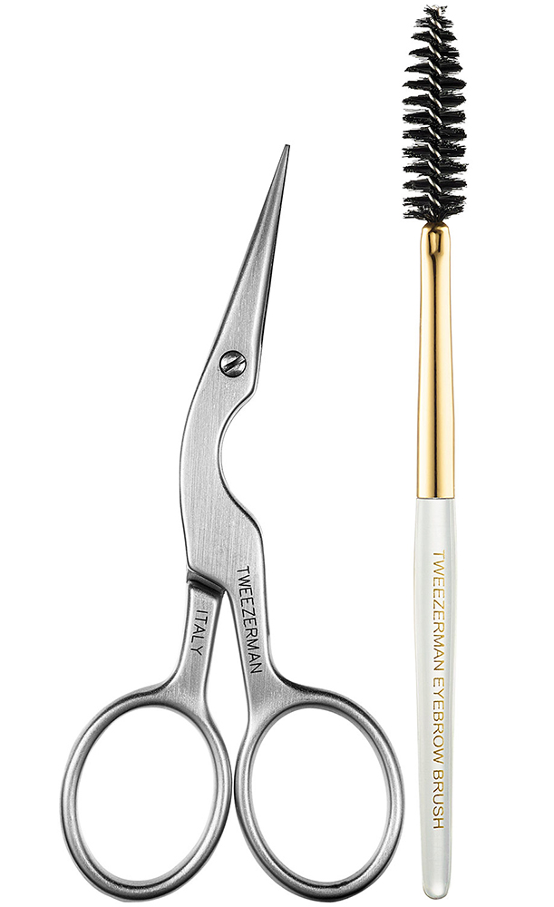 Tweezerman-Brow-Scissors-and-Brush