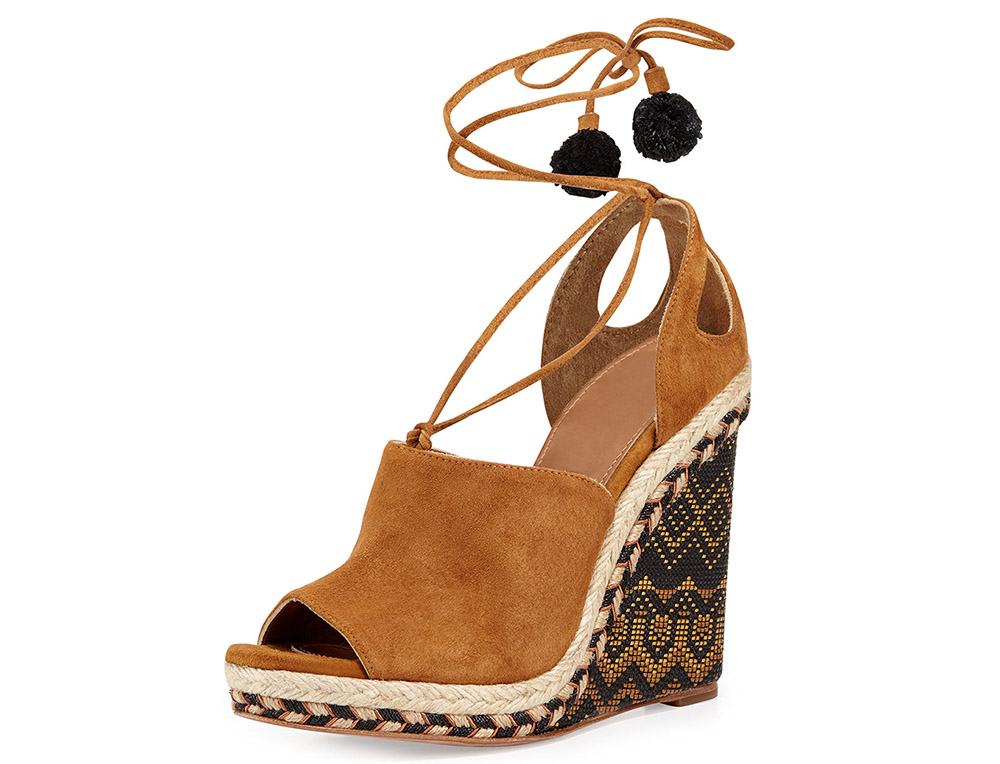 Aquazzura Palm Springs Wedge Espadrille Sandal