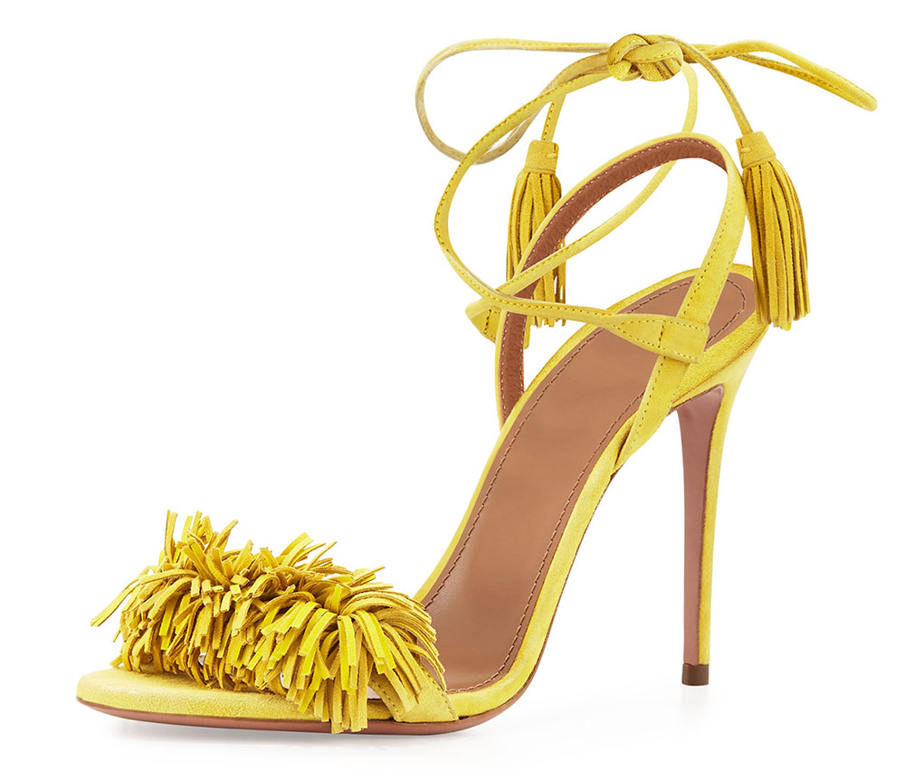 Aquazzura Wild Thing Suede Sandal