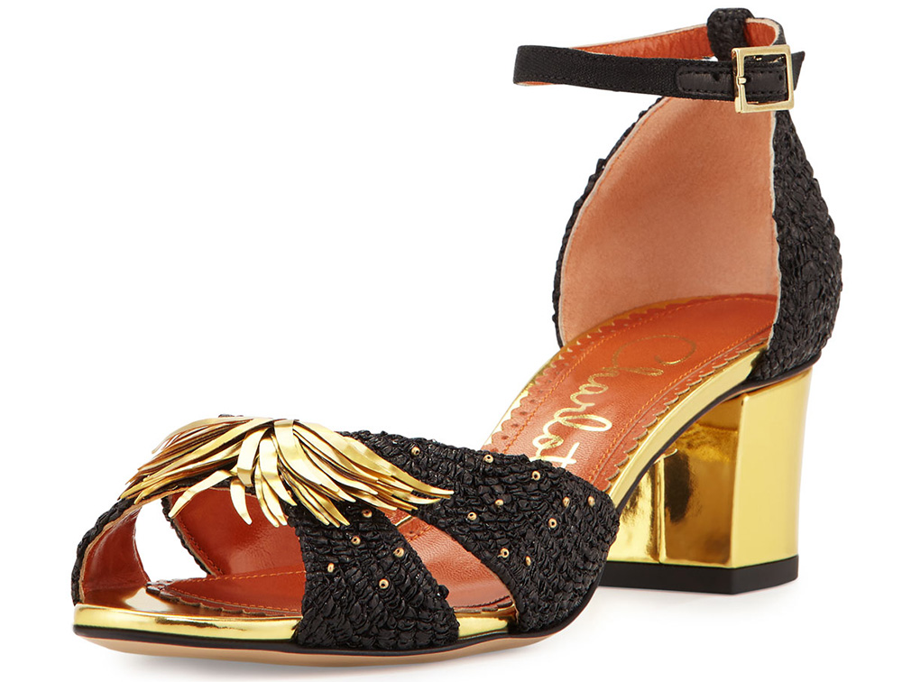 Charlotte Olympia Ferocious Raffia d'Orsay Sandal