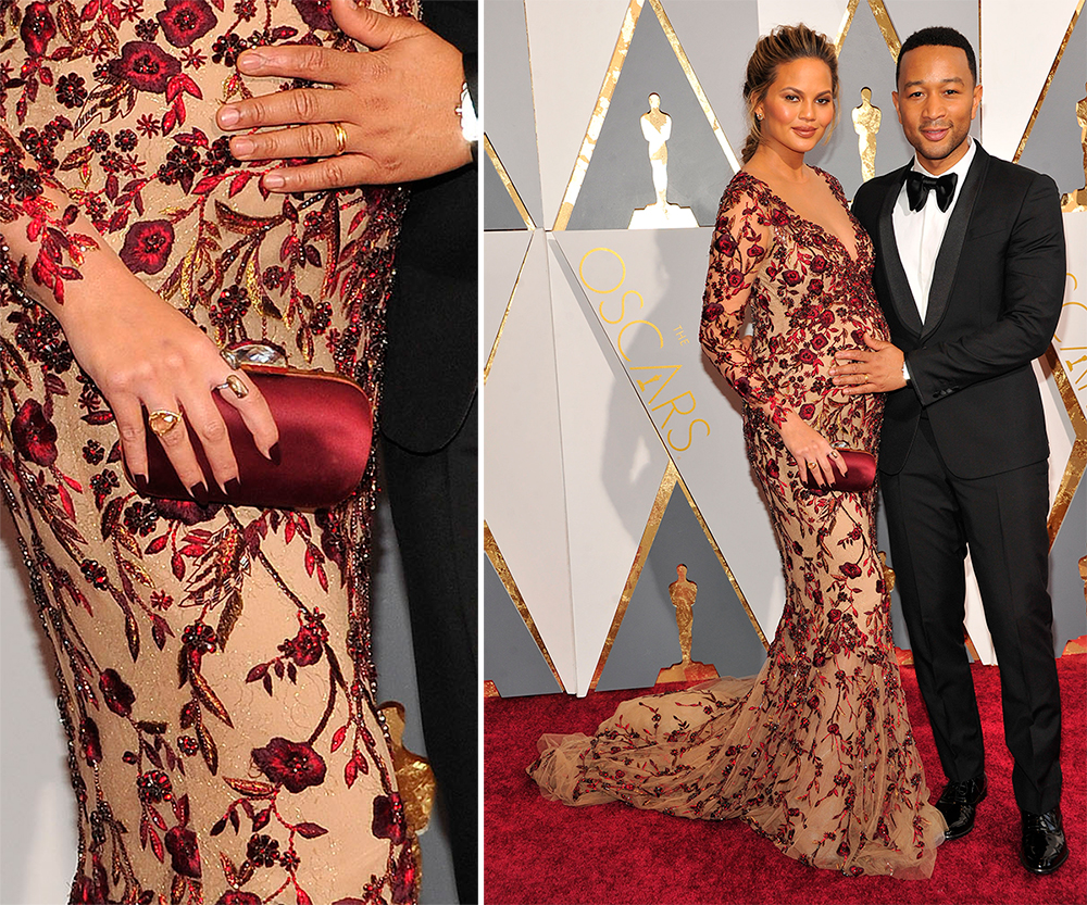 Chrissy-Teigen-Stuart-Weitzman-Clutch