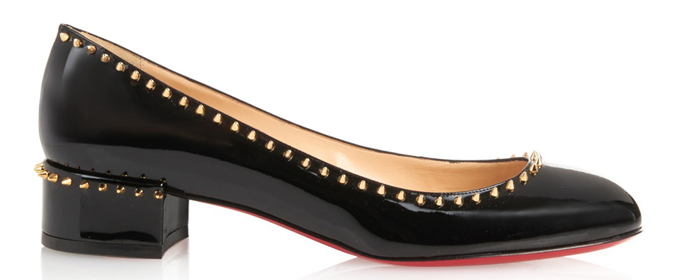 Christian Louboutin Treliliane Stud-Embellished Leather Pumps