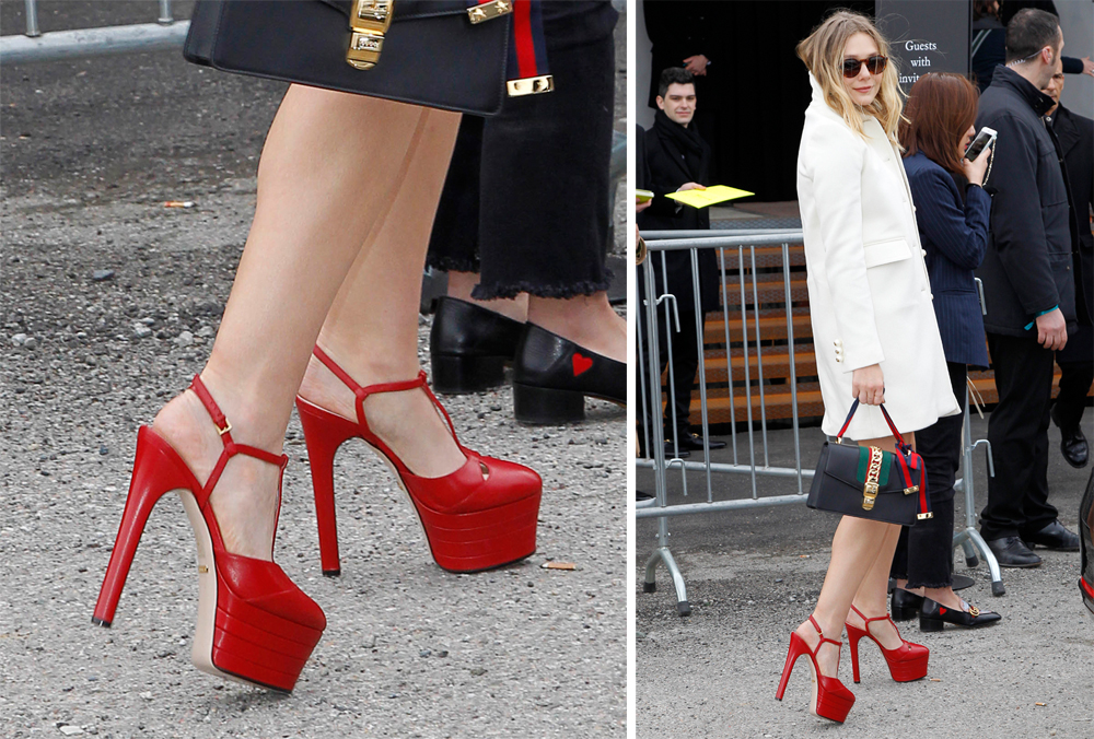 Elizabeth-Olsen-Gucci-Leather-Platform-Pumps