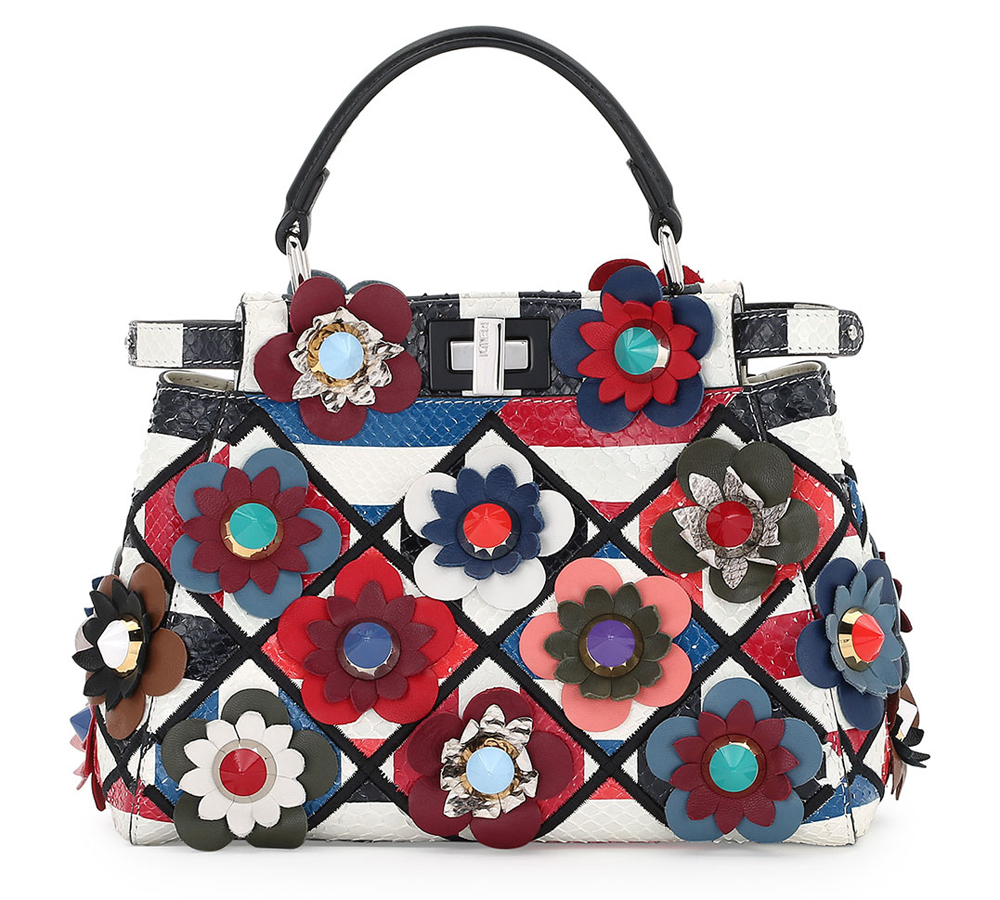 Fendi-Patchwork-Python-Mini-Peekaboo-Bag