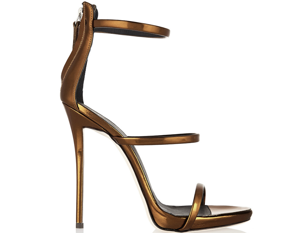 Giuseppe Zanotti Metallic Leather Sandals