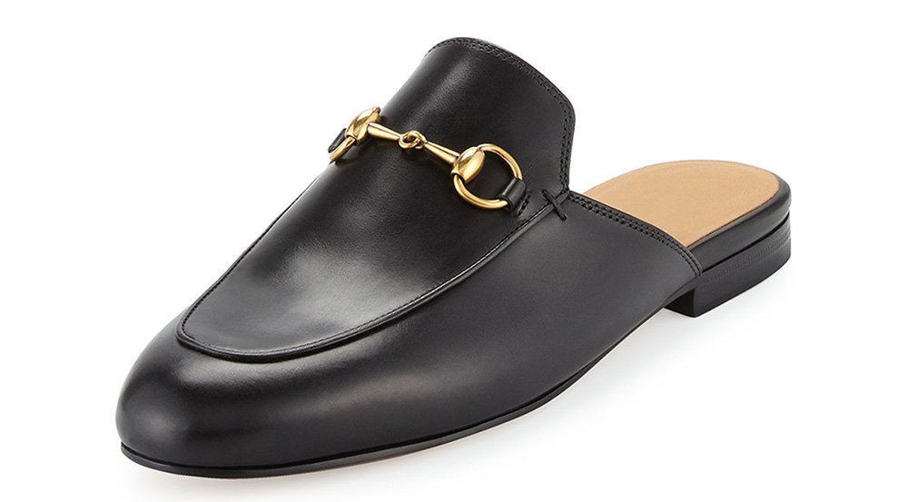 Gucci Princetown Leather Horsebit Mule Slipper