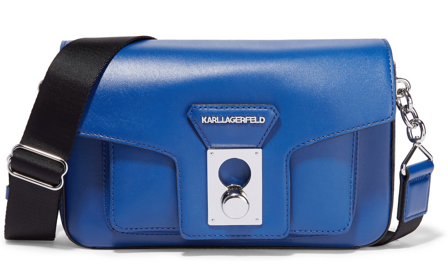 Karl-Lagerfeld-Leather-Shoulder-Bag