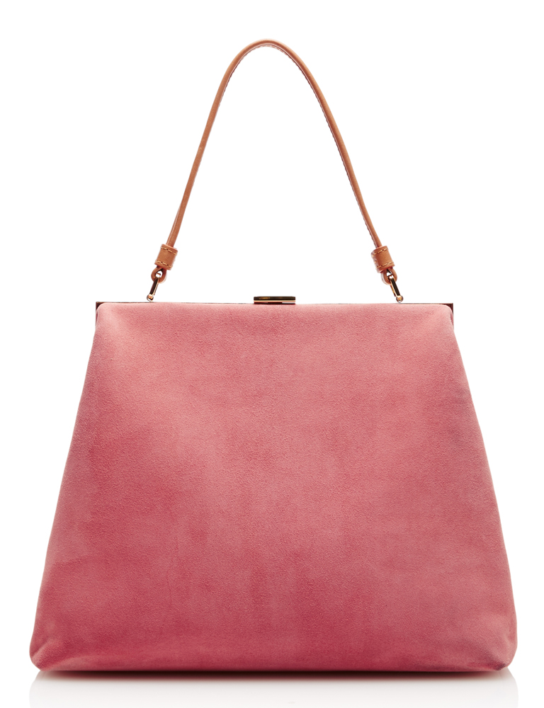 Mansur-Gavriel-Elegant-Bag-Pink-Suede