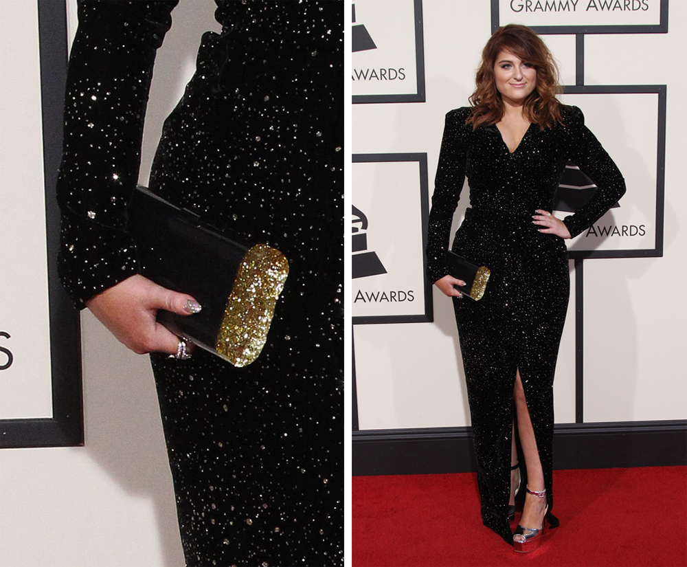 Meghan-Trainor-Edie-Parker-Lara-Ice-Clutch