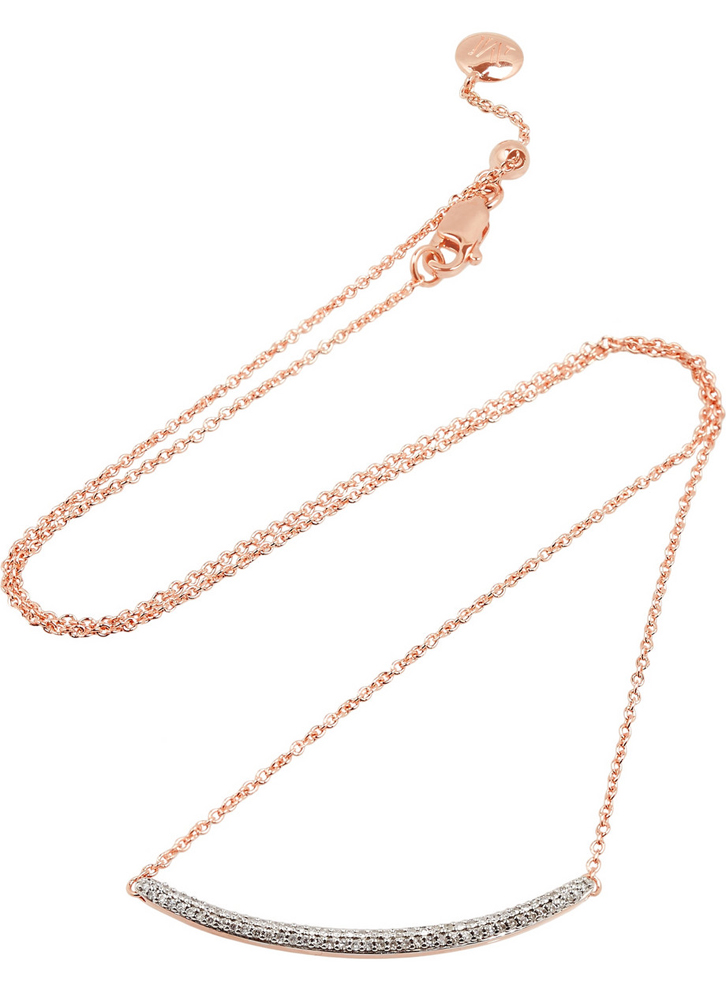 Monica-Vinader-Skinny-Curve-Rose-Gold-Plated-Diamond-Necklace