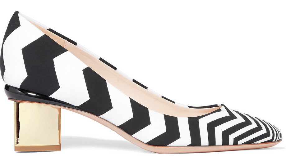 Nicholas Kirkwood Briona Prism Printed Satin Pumps