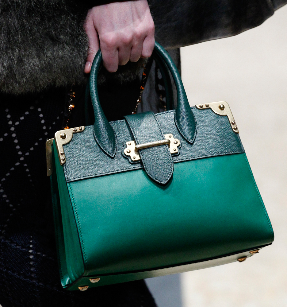 Prada cahier on sale top handle