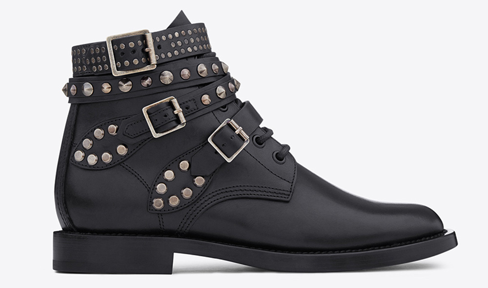 Saint Laurent Signature Rangers Studded Boots