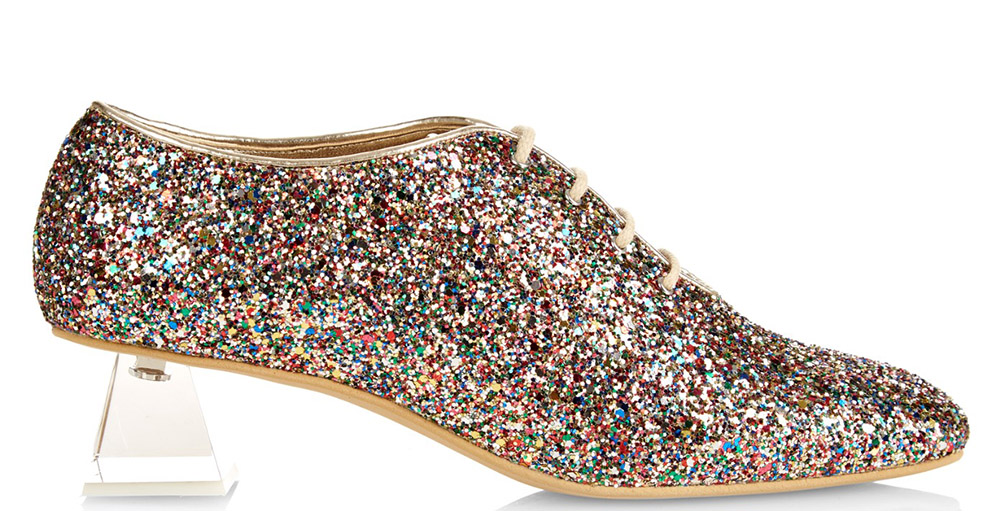Stella McCartney Glitter Lace-Up Shoes