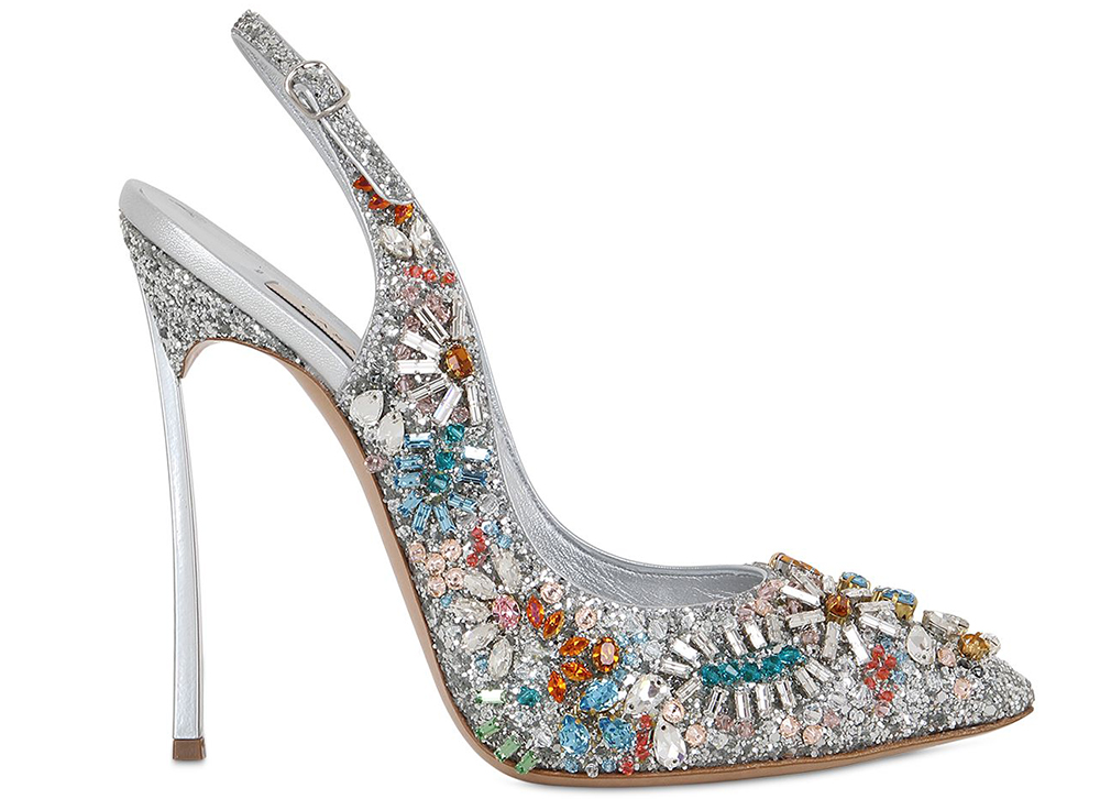 Casadei Swarovski Crystals Daisy Pumps