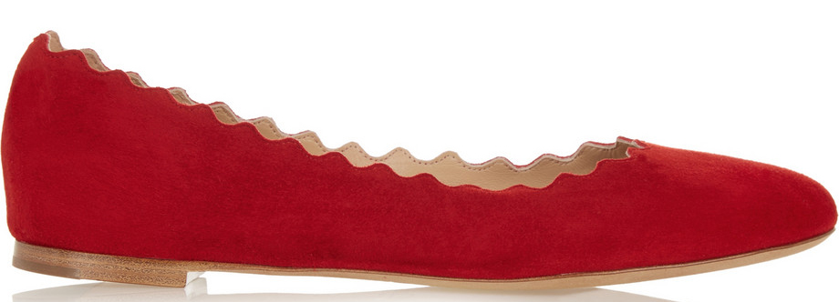 Chloe Lauren Suede Ballet Flats