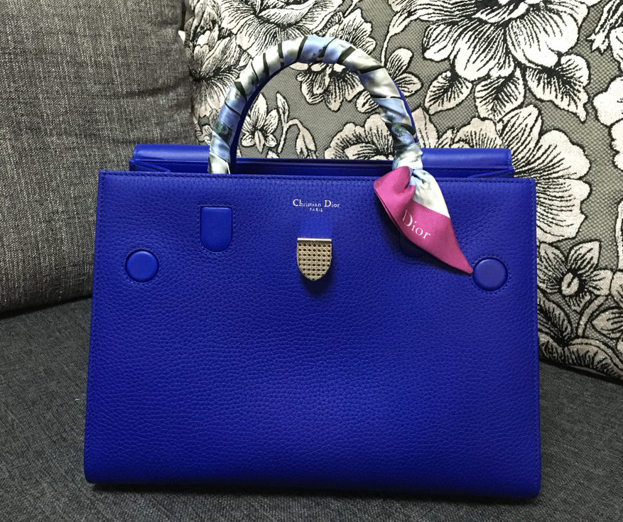 Christian-Dior-Diorever-Tote-Blue