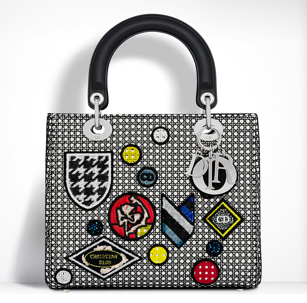 Christian-Dior-Lady-Dior-Badges-Bag