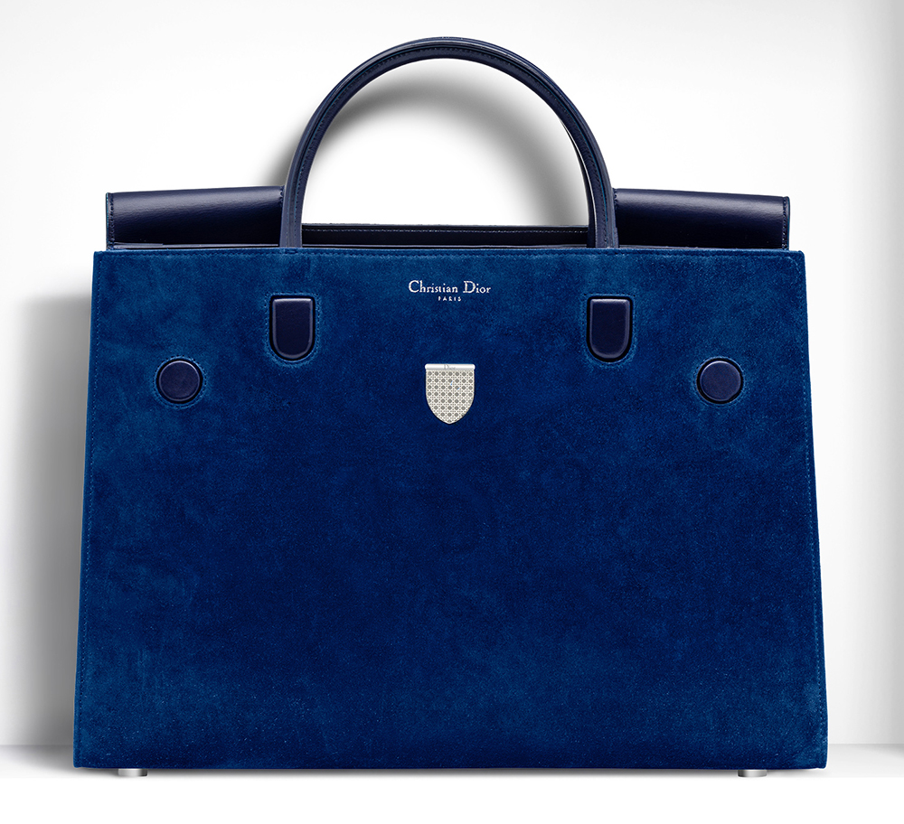 Christian-Dior-Large-Diorever-Bag-Blue-Suede