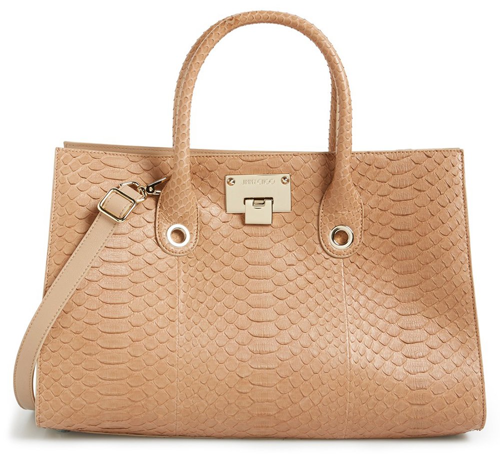 Jimmy-Choo-Riley-Python-Tote