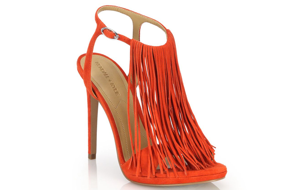 Kendall and Kylie Aries Tassel Suede Sandals